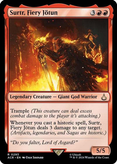 Surtr, Fiery Jötun card art