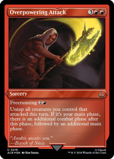 Overpowering Attack (Foil Etched) card art