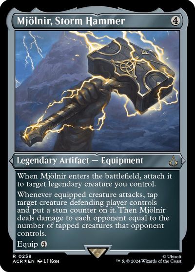 Mjolnir, Storm Hammer (Foil Etched) card art