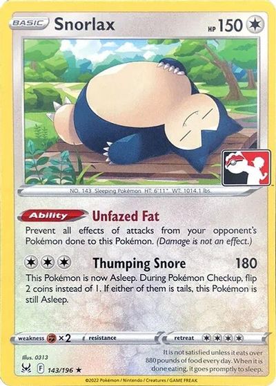 Snorlax - 143/196 card art