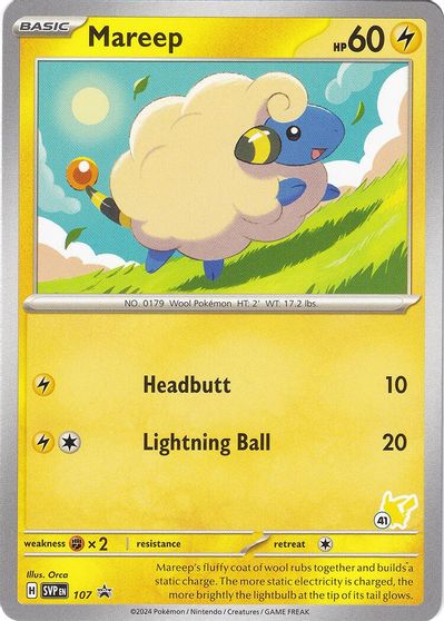 Mareep - Pikachu 41 card art