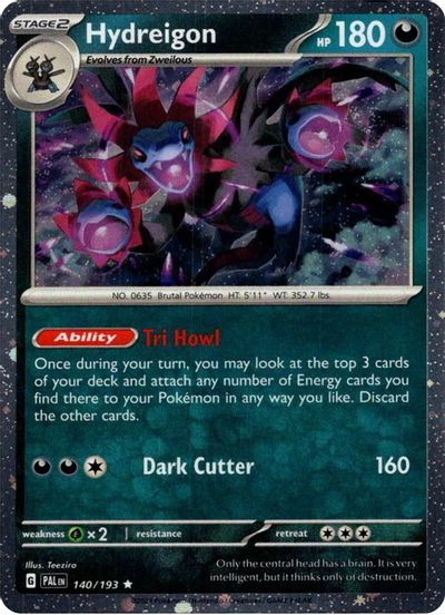 Hydreigon (Cosmos Holo) card art