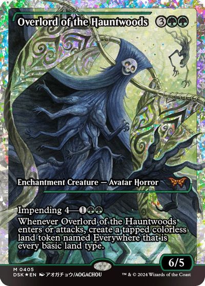 Overlord of the Hauntwoods (Showcase) (Fracture Foil) card art