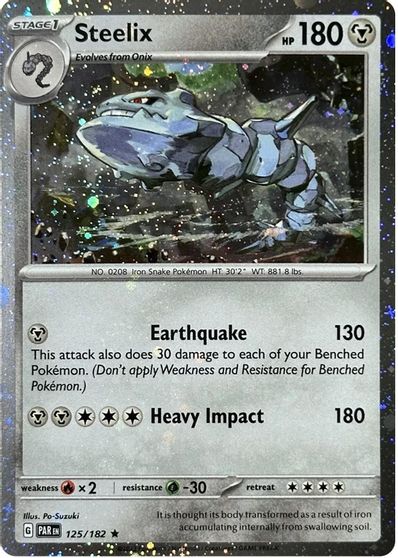Steelix - 125/182 (Cosmos Holo) card art