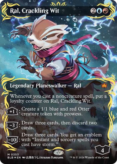 Ral, Crackling Wit (Borderless) (Raised Foil) card art