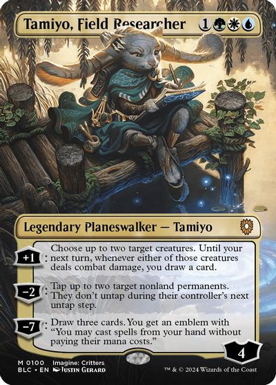 Tamiyo, Field Researcher (Borderless) card art