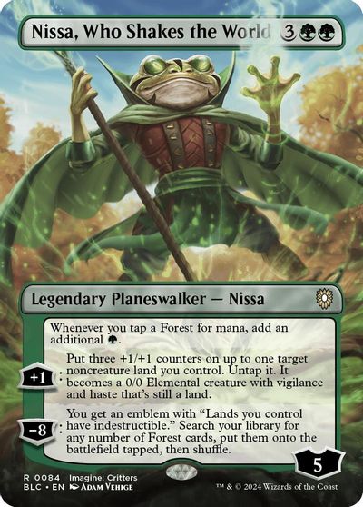 Nissa, Who Shakes the World (Borderless) card art