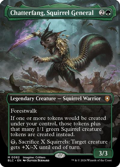 Chatterfang, Squirrel General (Borderless) card art