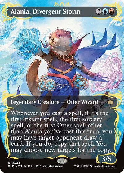 Alania, Divergent Storm (Borderless) (Raised Foil) card art