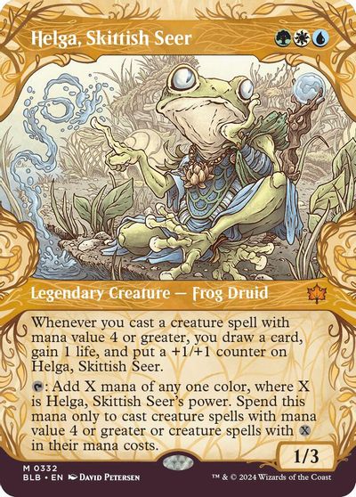 Helga, Skittish Seer (Showcase) card art