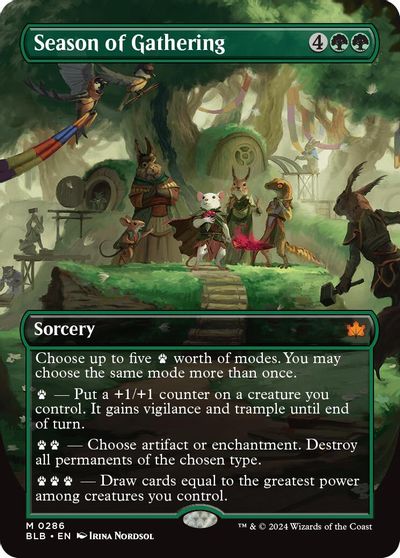 Season of Gathering (Borderless) card art