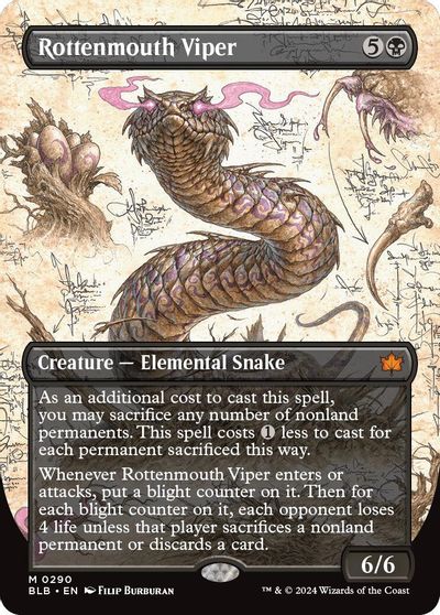 Rottenmouth Viper (Borderless) card art