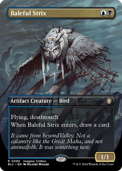 Baleful Strix (Borderless) card art