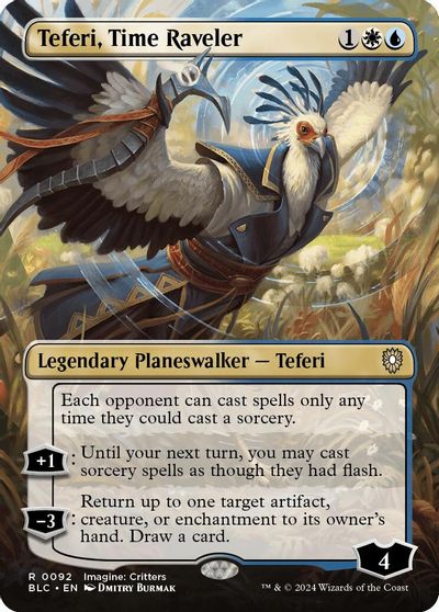 Teferi, Time Raveler (Borderless) card art