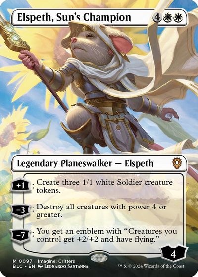 Elspeth, Sun's Champion (Borderless) card art