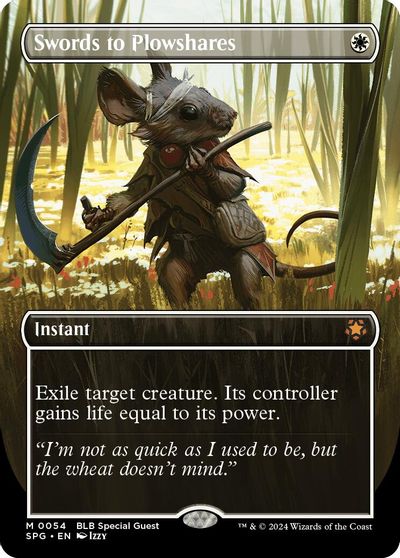 Swords to Plowshares (Borderless) card art
