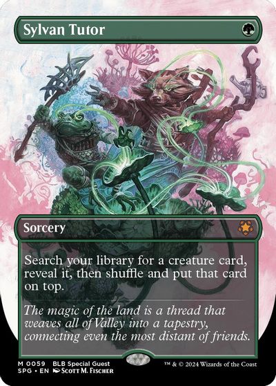 Sylvan Tutor (Borderless) card art