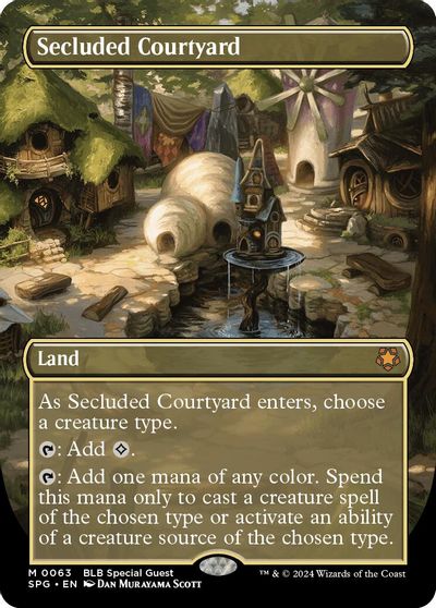 Secluded Courtyard (Borderless) card art