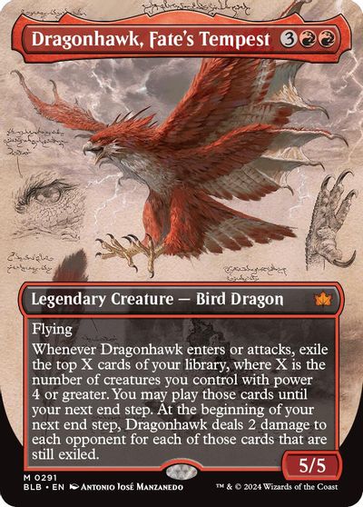 Dragonhawk, Fate's Tempest (Borderless) card art
