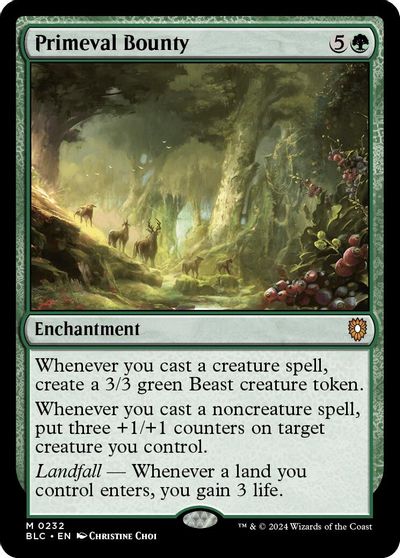 Primeval Bounty card art