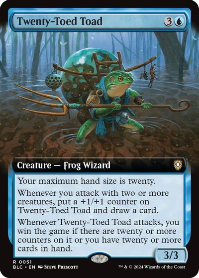 Twenty-Toed Toad (Extended Art) card art