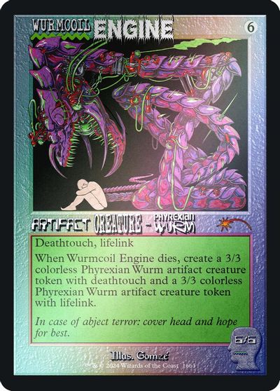 Wurmcoil Engine (Rainbow Foil) card art