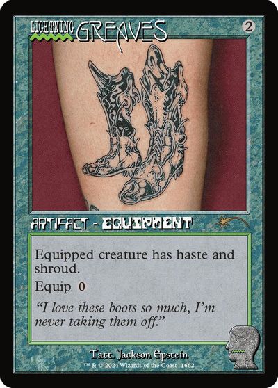 Lightning Greaves (1662) card art