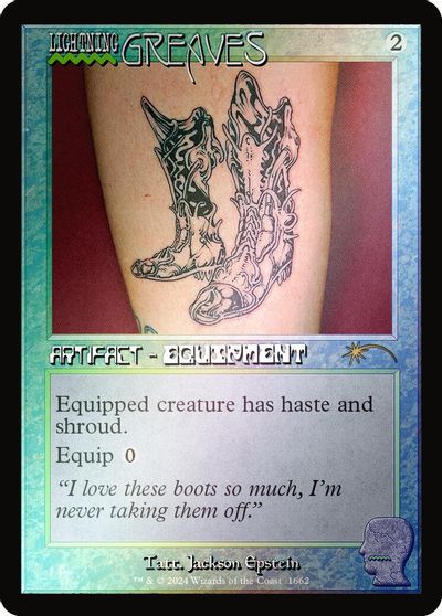 Lightning Greaves (1662) (Rainbow Foil) card art