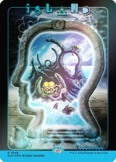 Island (1648) (Rainbow Foil) card art