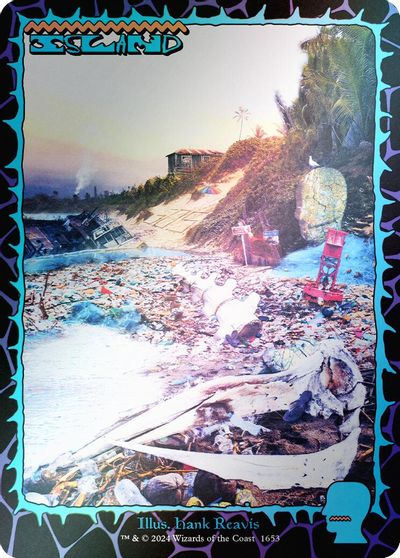Island (1653) (Rainbow Foil) card art