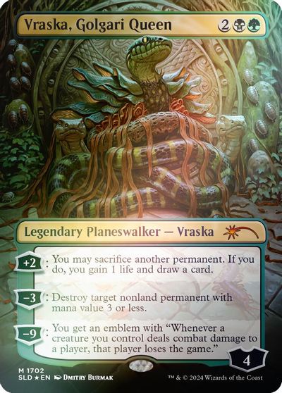 Vraska, Golgari Queen (1702) (Rainbow Foil) card art
