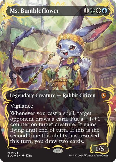 Ms. Bumbleflower (Borderless) (Raised Foil) card art