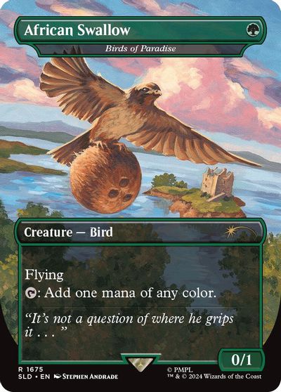 African Swallow - Birds of Paradise card art