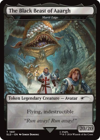 The Black Beast of Aaargh - Marit Lage Token card art