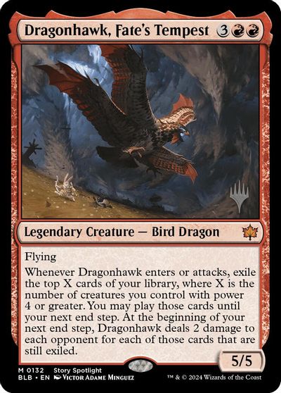 Dragonhawk, Fate's Tempest card art