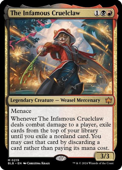The Infamous Cruelclaw card art