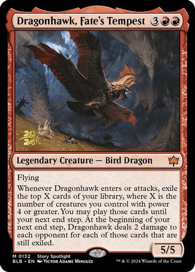 Dragonhawk, Fate's Tempest card art