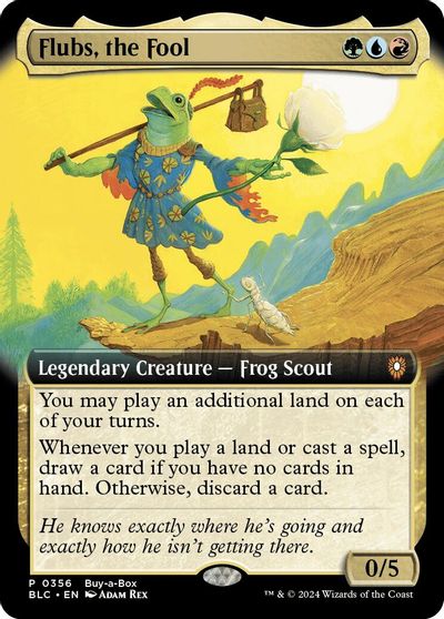 Flubs, the Fool (Extended Art) card art