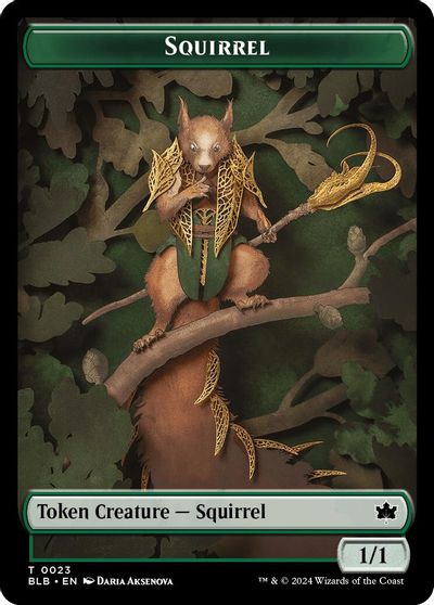 Squirrel Token card art