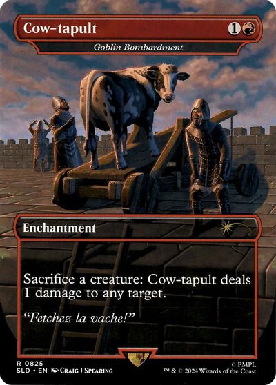 Cow-tapult - Goblin Bombardment card art
