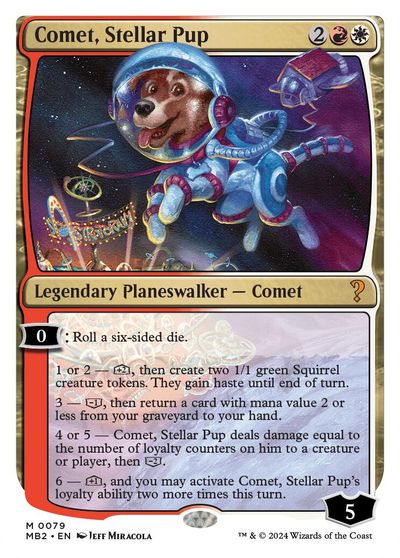 Comet, Stellar Pup (White Border) card art