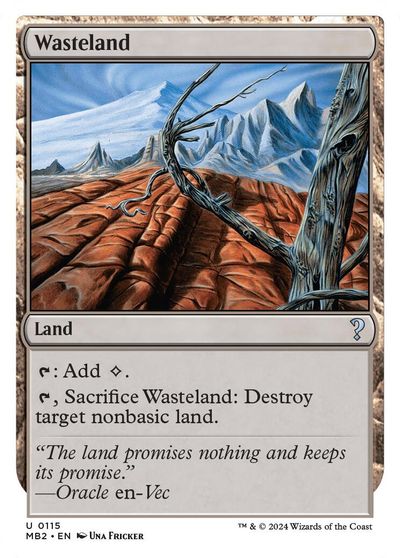 Wasteland (White Border) card art