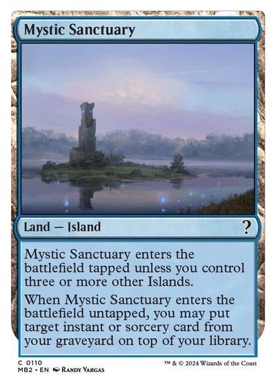 Mystic Sanctuary (White Border) card art