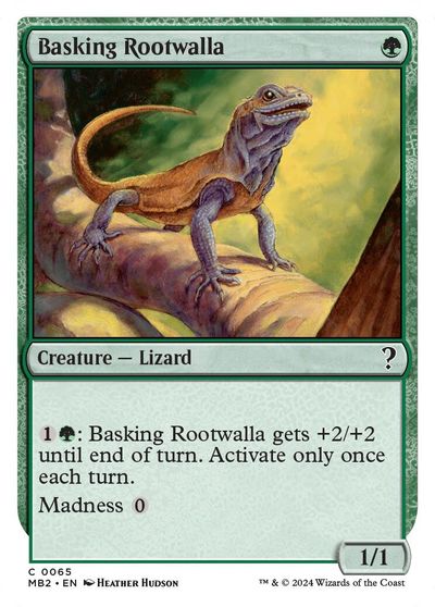 Basking Rootwalla (White Border) card art
