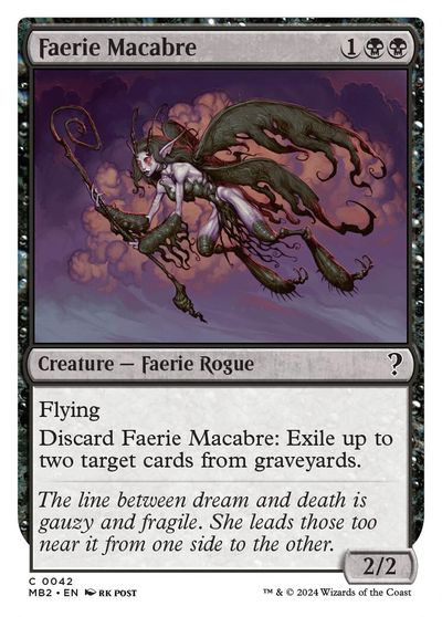 Faerie Macabre (White Border) card art