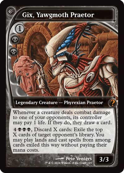 Gix, Yawgmoth Praetor (Future Sight) card art