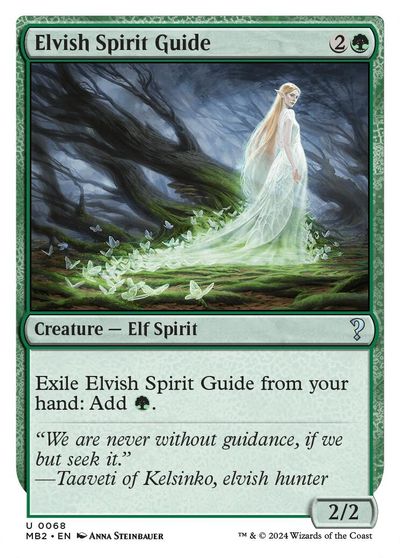 Elvish Spirit Guide (White Border) card art