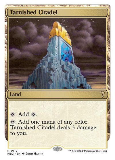 Tarnished Citadel (White Border) card art