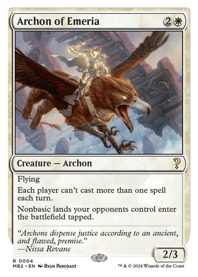 Archon of Emeria (White Border) card art