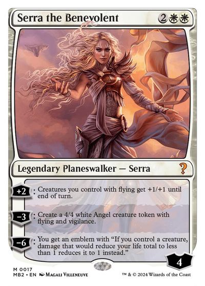 Serra the Benevolent (White Border) card art